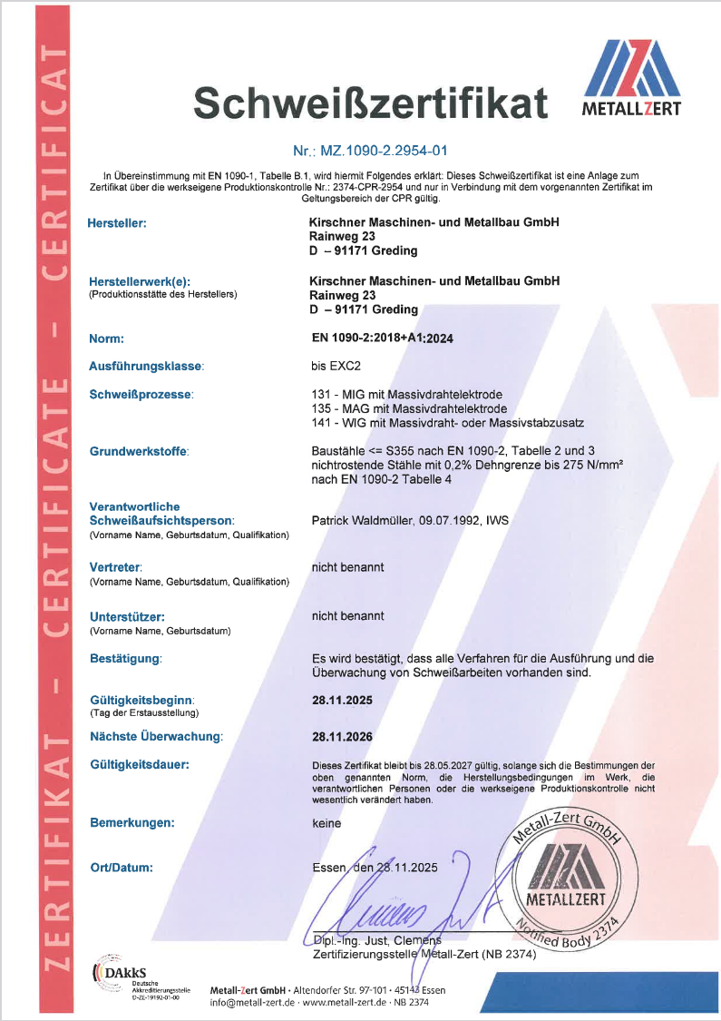 KIRSCHNER_Schweisserzertifikat